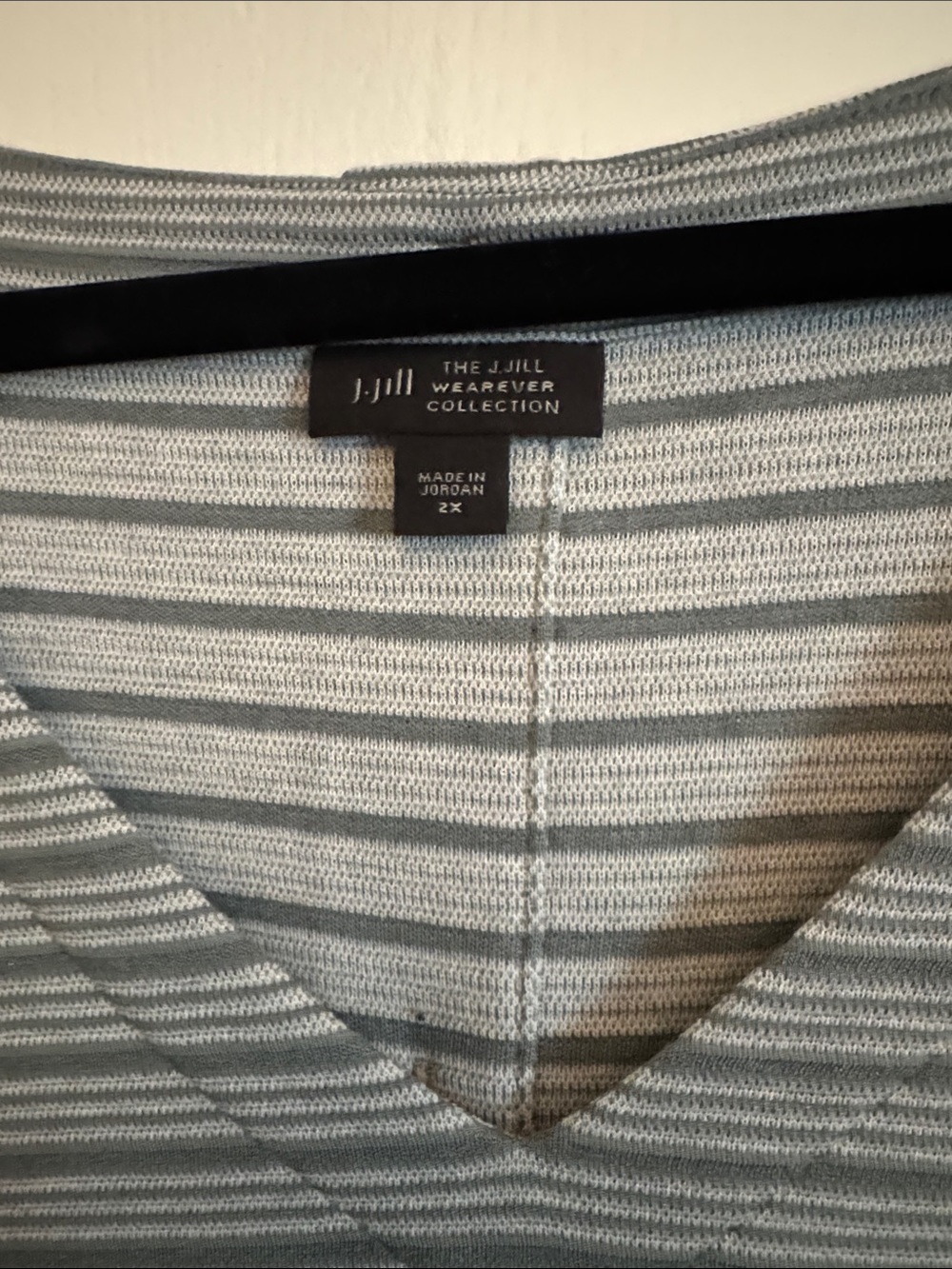 J. Jill Wearever Boxy Striped Top - Picture 2 of 5